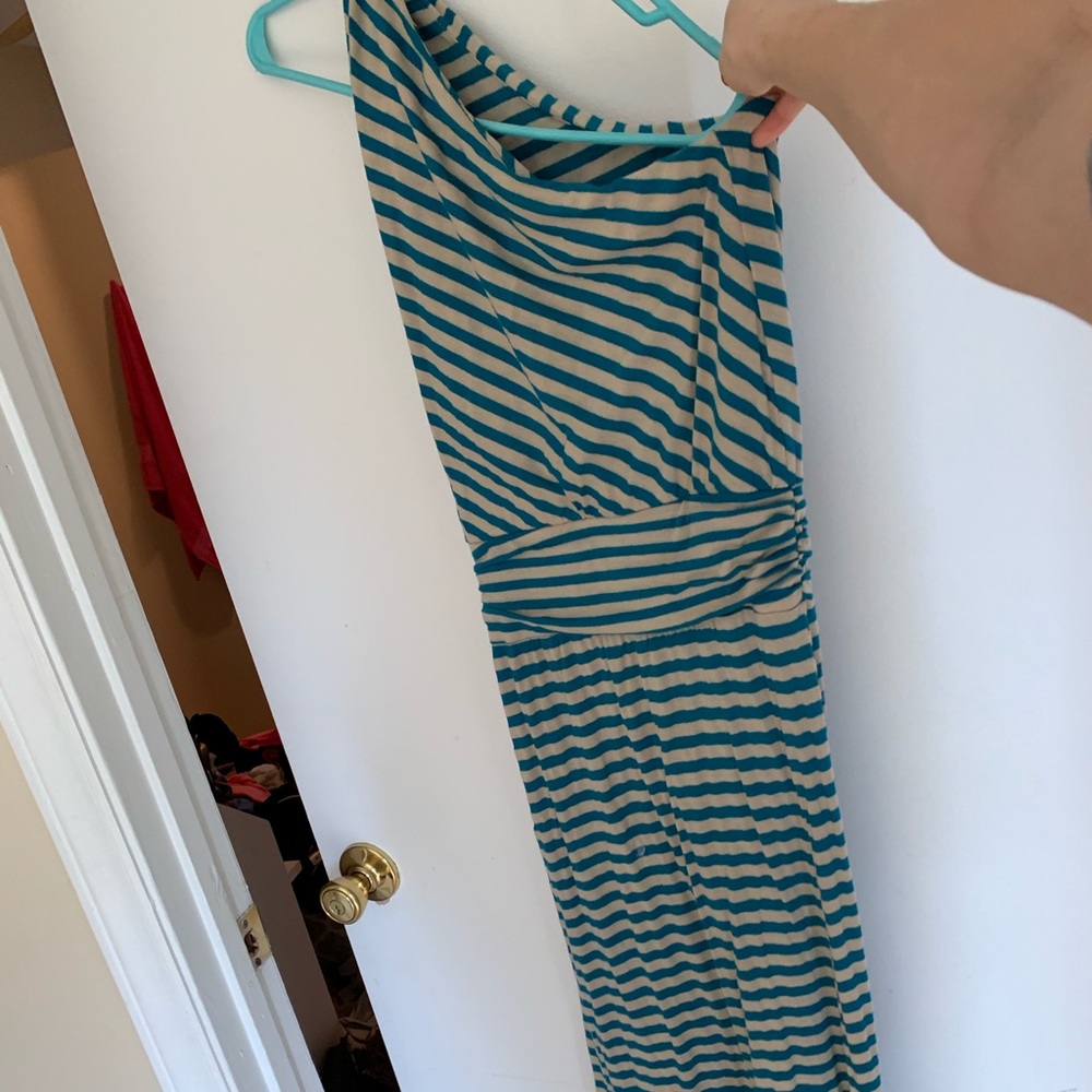 One shoulder maxi dress